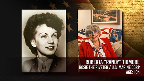 Veteran Roberta "Randy" Tidmore